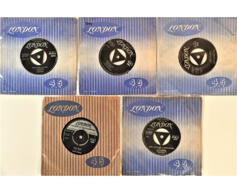 RUTH BROWN - UK LONDON RECORDS 7" RARITIES COLLECTION. Stunning bundle of 5 x super hard to find original UK London 7" from R