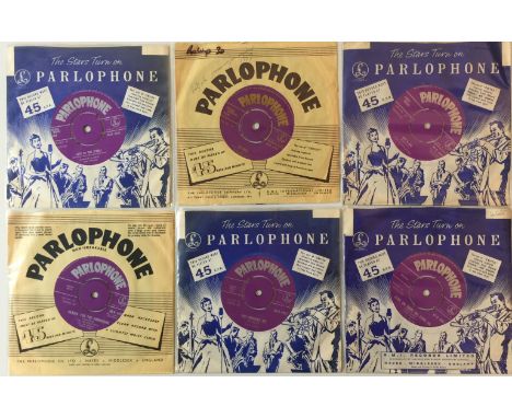 PARLOPHONE 7" COLLECTION - R&amp;B/DOO WOP. Shakin' collection of 6 x tricky to source original UK Parlophone 7" (5 purple/si