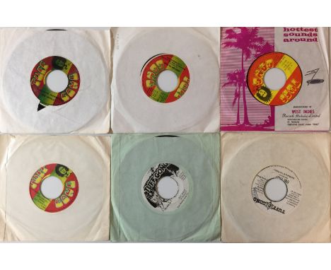 BOB MARLEY AND RELATED JAMAICAN 7" COLLECTION. An incredible selection of around 13 Jamaican pressed 7" singles by Bob Marley