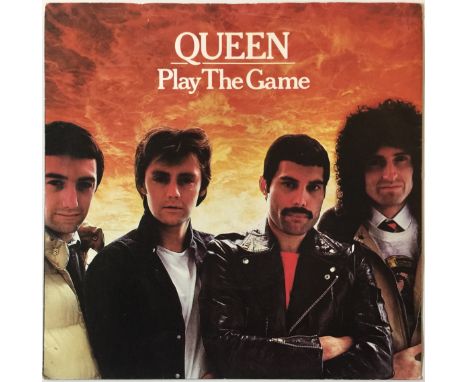 QUEEN - PLAY THE GAME 7" (UK WHITE LABEL PROMO - EMI 5076). Scarcely seen original UK white label test pressing of the classi