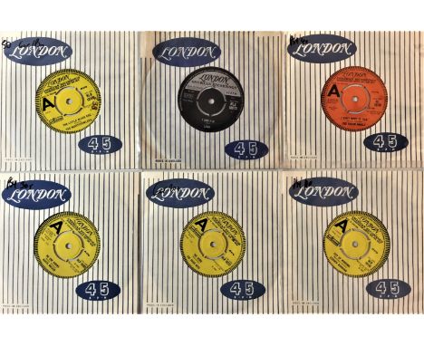 LONDON RECORDS 7" COLLECTION - GARAGE/PSYCH (MAINLY DEMOS). Furious selection of 6 x melting original UK London 7", 5 of whic