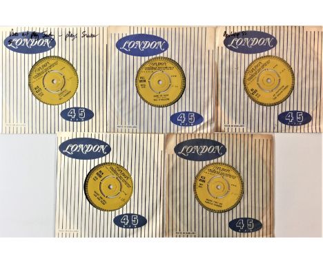 LONDON RECORDS 7" COLLECTION - 1960/1961 DEMOS. Cracking selection of 5 x super hard to find original UK London demos with a 