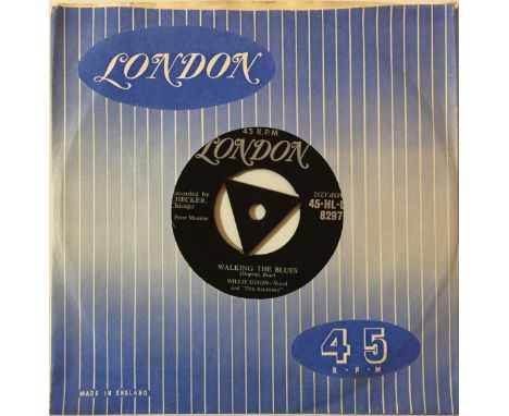 WILLIE DIXON - WALKING THE BLUES 7" (ORIGINAL UK LONDON RELEASE - 45-HL-U 8297). An exceptional rarity from the legendary Mis
