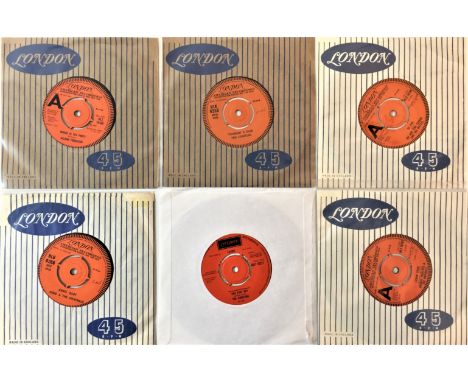 LONDON RECORDS 7" COLLECTION - SOUL/FUNK DEMOS. Stirrin' selection of 6 x orange label original UK London demo 45s. Titles ar