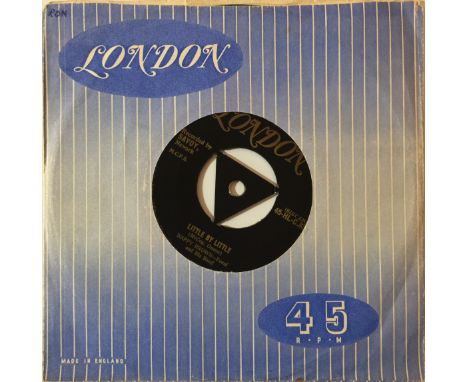 NAPPY BROWN - LITTLE BY LITTLE 7" (ORIGINAL UK LONDON RELEASE - 45-HL-C 8384). Get that floor a'shiftin' with Nappy Brown - h