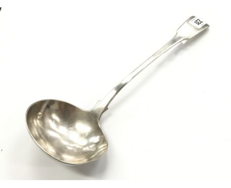 An early 19th century silver ladle by Isaac Parkin: Exeter 1854.