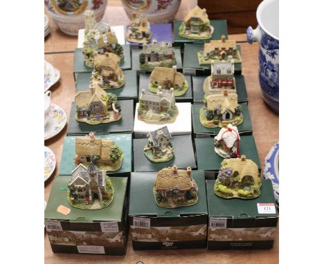 A collection of 18 boxed Lilliput Lane cottage ornaments, to include The Magic Lantern, Comfort Cottage, Mother's Joy, Little