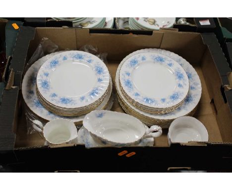 A Royal Albert Windsor Rose pattern part tea and dinner serviceCondition report: Comprising; 14 dinner plates, 12 dessert pla