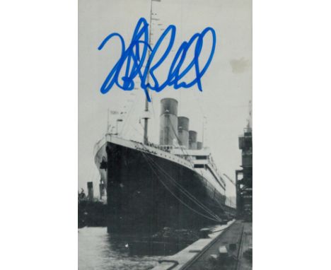 Titanic Robert Ballard signed 6x4 inch vintage black and white post card photo. Good Condition. All autographs come with a Ce