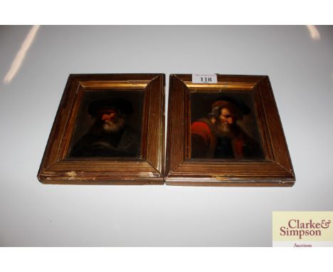 After The Old Master, two small portrait studies