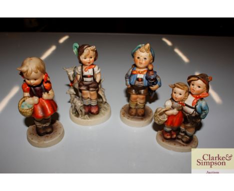 Four Goebel porcelain figures 