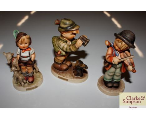 Three Goebel porcelain figures of children 