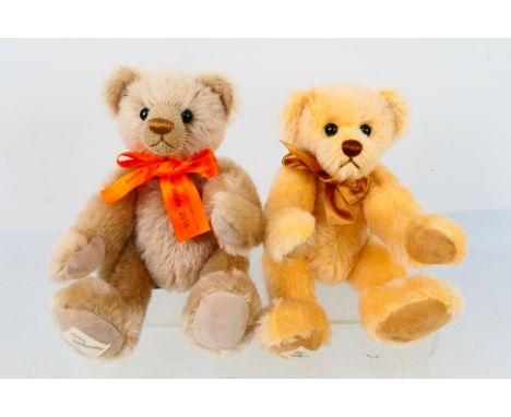 Dean's Rag Book - 2 x limited edition jointed mohair bear named Hubert and Hejda made for the Dean's Collectors Club members 