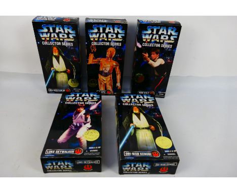 Star Wars - Kenner - Five boxed 12" Star Wars Collector Series action figures by Kenner. Lot consists of Obi-Wan Kenobi (x2);