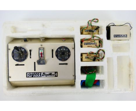 Futuba - A part boxed vintage Futuba Ripmax Digimax 4 RC system. The item appears to be in Good condition overall, unchecked 
