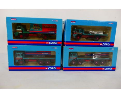 Corgi - Four boxed Limited Edition 1:50 scale diecast model trucks from Corgi's Pollocks 70 Anniversary' series. Lot consists