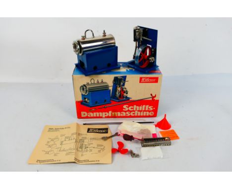 Wilesco - A boxed Wilesco Marine Steam Engine # D52. The model appears in Very Good condition overall with some minor storage
