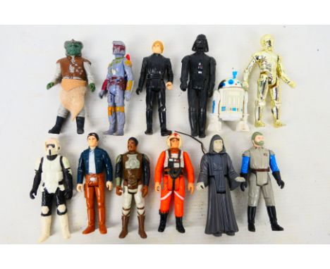 Star Wars - LFL - CPG - GMFGI -12 loose vintage Star Wars action figures. Lot includes R2-D2 with Sensorscope (LFL, 1977, Hon