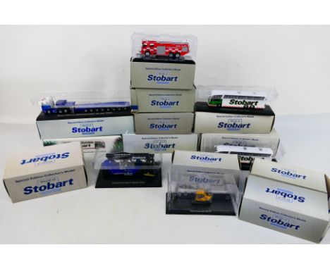 Atlas Editions - 12 boxed diecast 1:76 scale predominately 'World of Stobart' diecast model vehicles from Atlas Editions. Lot