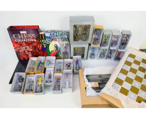 Eaglemoss - Marvel - A boxed Marvel Chess Board with 23 x boxed figures including Wasp, Wolverine, Thor, Archangel, Black Pan