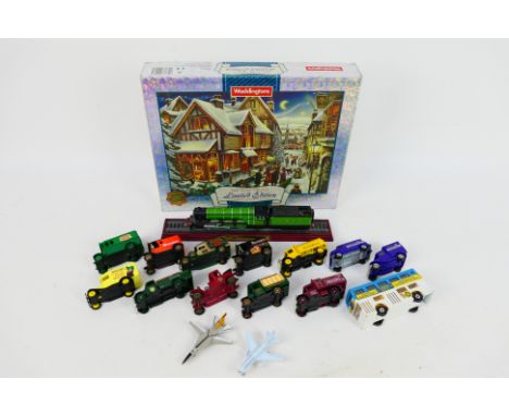 Corgi - Matchbox - Waddingtons - 15 x unboxed vehicles, a static model Flying Scotsman and a limited edition The Night Before