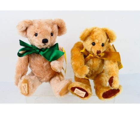 Dean's Rag Book - 2 x limited edition jointed mohair bear named Herbert and Hector made for the Dean's Collectors Club member