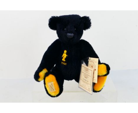 Dean's Rag Book - A limited edition jointed mohair bear named Nightfall made for the Dean's Collectors Club members. The bear