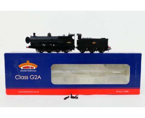 Bachmann - A boxed OO gauge Class G2A 0-8-0 locomotive in BR black livery number 49361 labeled as DCC on board. The model loo