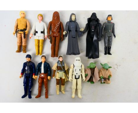 Star Wars - LFL - CPG - GMFGI - A group of 12 loose vintage Star Wars action figures. Lot includes Darth Vader (GMFGI , 1977,