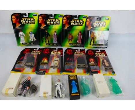 Star Wars - Hasbro - Kenner - 12 carded and boxed Star Wars 3.75" action figures. Lot includes Han Solo Death Star Escape in 