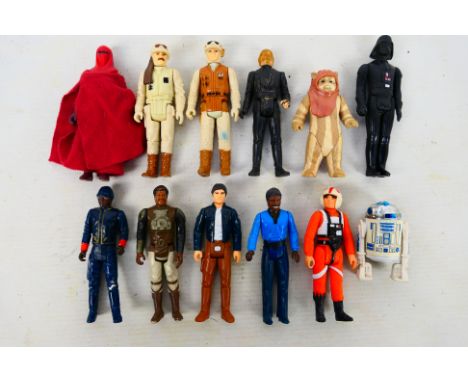 Star Wars - LFL - CPG - GMFGI - 12 loose vintage Star Wars action figures. Lot includes Luke Skywalker X-Wing pilot (GMFGI, 1