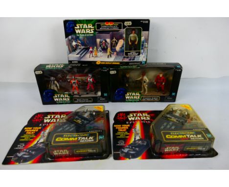 Star Wars - Hasbro - A collection of boxed Star Wars figures and accessories. Lot includes Star Wars 'The Power of the Force'