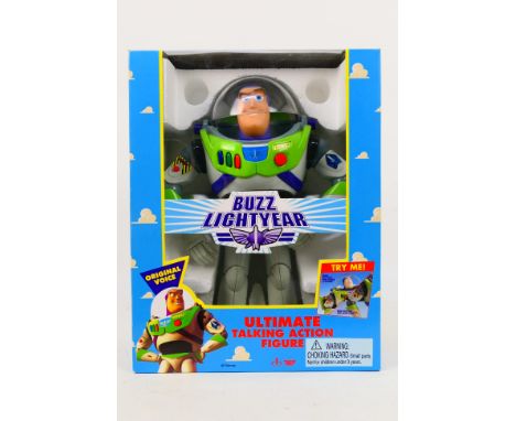 Thinkway - Toy Story - A boxed talking Buzz Lightyear action figure # 62809. The model appears Mint in a Very Good box with l