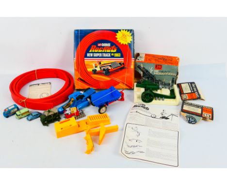 Corgi - Dinky - Britains - Matchbox - A collection of models including a Corgi Rockets Track set # 1963, a Britains 18' Howit