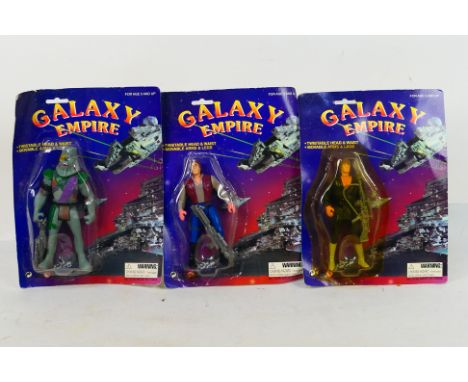 Star Wars - Galaxy Empire - Three vintage Chinese made Star Wars 'bootleg' action figures. Figures appear Mint still in seale