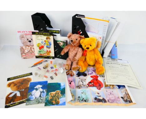 Dean's Rag Book - 2 x limited edition jointed mohair bear named Herbert and Hieronymous made for the Dean's Collectors Club m