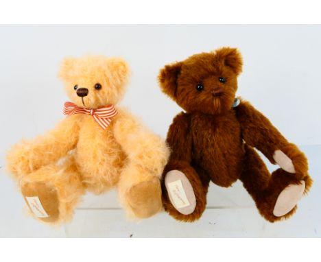 Dean's Rag Book - 2 x limited edition jointed mohair bear named Harry and Harris made for the Dean's Collectors Club members 