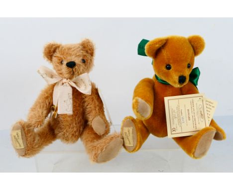 Dean's Rag Book - 2 x limited edition jointed mohair bear named Howard and Horace made for the Dean's Collectors Club members