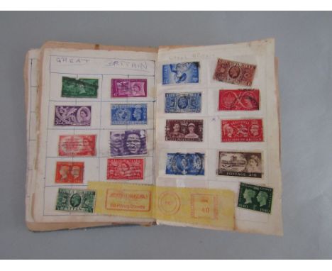 A Lincoln stamp album containing a mixed collection of worldwide stamps, early to mid 20th century onwards - India, Hong Kong