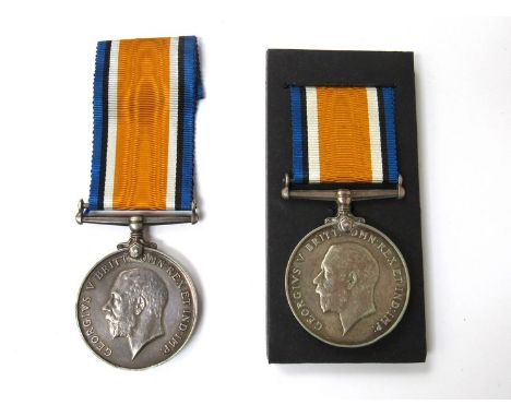 Two WWI War medals to 205419 PTE.H.G.MAIN NORF. R. (1st Garrison Bri). and 6638 PTE.F.MARSHALL NORF.R