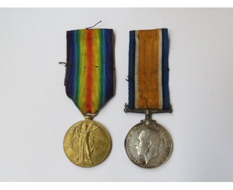 A WWI pair of medals to 4978 PTE.F.STOCKS NORF. R.