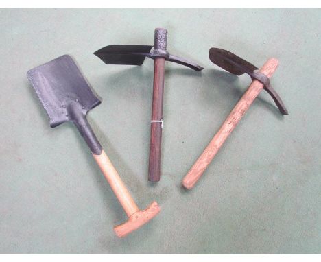 Three entrenching tools