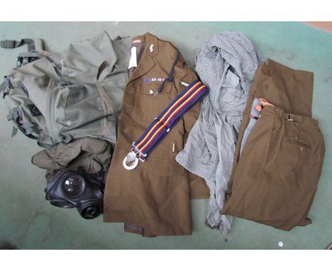 An army backpack with post war uniform elements 