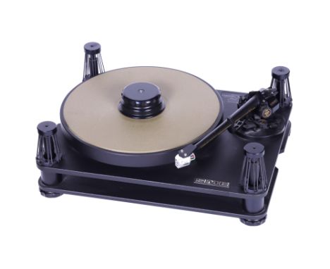 A SME Model 20/2 Precision Turntable, black, serial no. 1229, with SME Series V tomearm with Skala cartridge (lacking nib) No