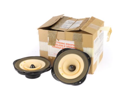 A Pair of Lowther DX2 8" Speaker Drivers, black, in VG-E condition, serial nos. 10483 &amp; 10484, in orignal packaging, with