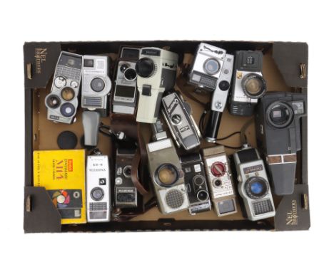 A Mixed Selection of Motion Picture Cine Cameras, from manufacturers including Yashcia, Bell &amp; Howell, Bolex, &amp; more,