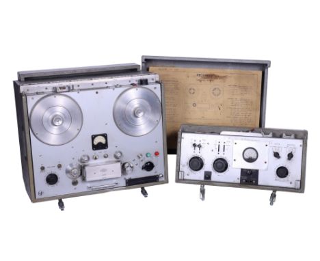 A Leevers Rich D Series (DB2) Reel to Reel On Location Sound Recorder, comprising a DB2 reel-to-reel unit together with a 21C