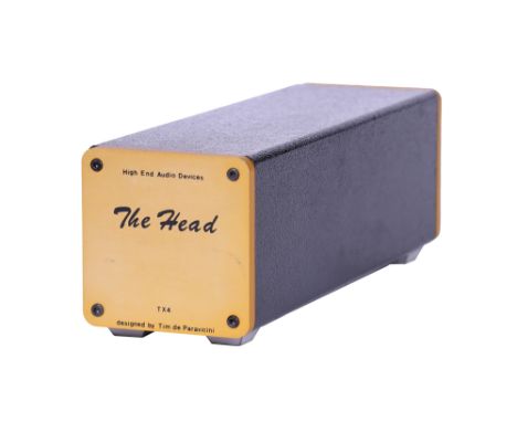 'The Head' TX4 Moving Coil Transformer by High End Audio Devices, designed by Tim de Paravicini Note: This Hi-Fi item is from