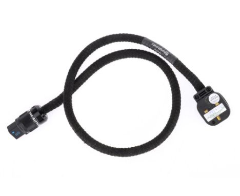 A Russ Andrews Kimber Kable PowerKord 500 Mains Power Cable, black, overall length 1.2 meters Note: This Hi-Fi item is from a