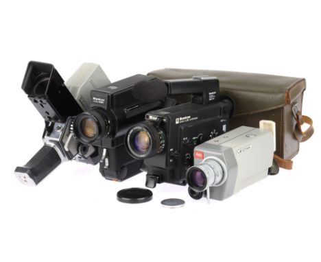 A Mixed Selection of Motion Picture Cine Cameras, to include a Bolex 155, a Sankyo LXL-225, a Sankyo Sound XL-320, &amp; a Le